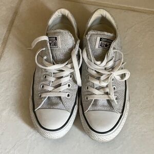 Converse Light Gray Canvas Sneakers